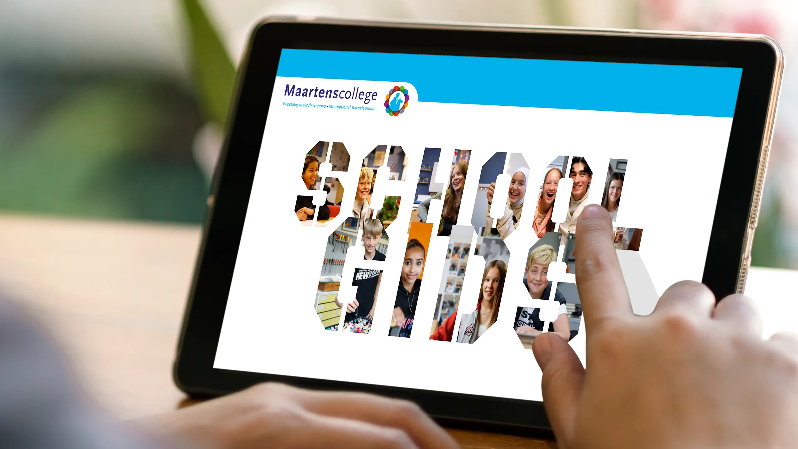 Opmaak digitale schoolgids Maartenscollege Haren